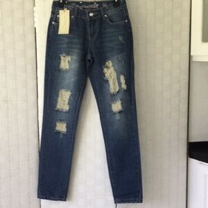 P4:13 Woman’s P Four One Three Jeans size 25 color blue washable. #489